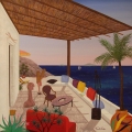 Palapas in Lipari - Image Size : 24x24 Inches
