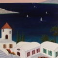 Terrace of Samos - Image Size : 11x16 Inches