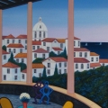 Terrace on Porto - Image Size :13x18 Inches